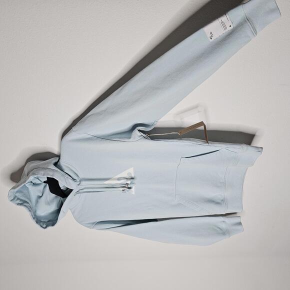 NWT Wasted Collective Unisex Light Blue Hoodie Size XS - Picture 2 of 10